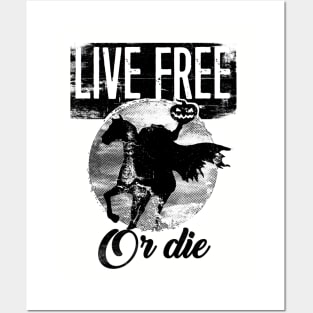 HEADLESS HORSEMEN LIVE FREE OR DIE variant E Posters and Art